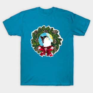 Tuxedo Cat Christmas T-Shirt